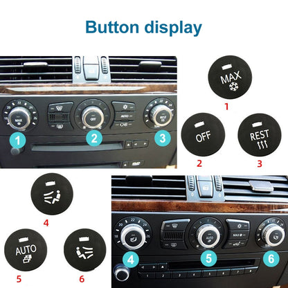 مفتاح إيقاف تشغيل لوحة مكيف هواء السيارة 6131 9250 196-1 لسيارة BMW E60 2003-2010، القيادة اليسرى، إيقاف التشغيل