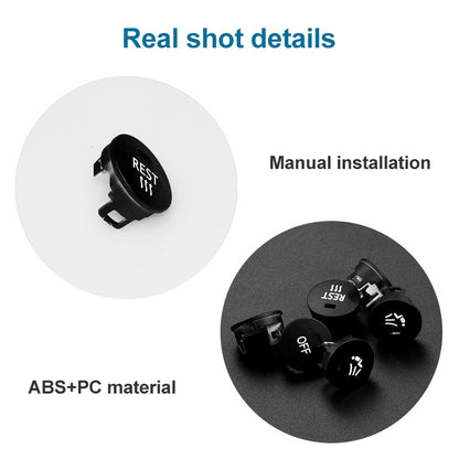 Car Air Conditioner Panel Switch Button LEFT Key 6131 9250 196-1 for BMW E60 2003-2010, Left Driving, LEFT