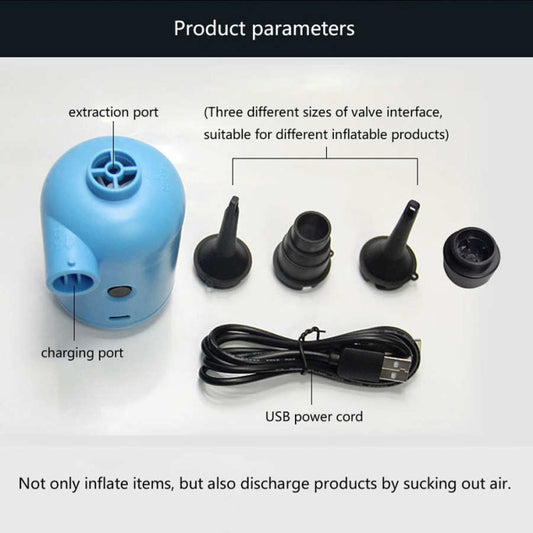 HT-426 USB Electric Air Pump for Rubber Boat Inflatable Bed, HT-426 (Blue), HT-426 (White)