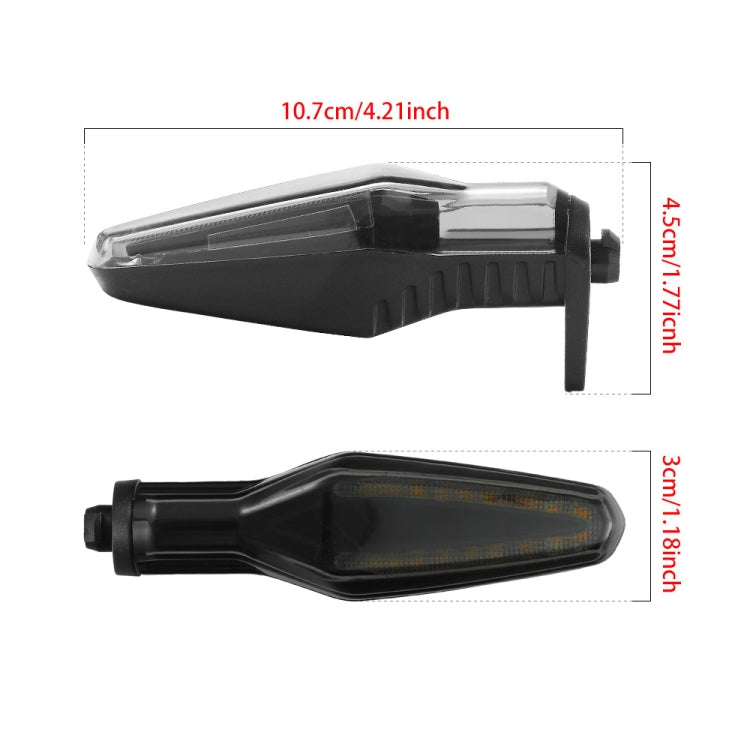 2pcs KC062 For BMW R1200 Motorcycle 18LEDs Turn Signal Light, KC062 (Transparent), KC062 (Transparent Black)