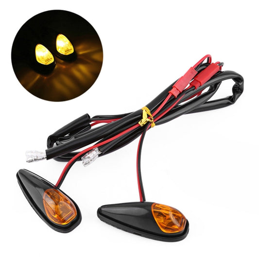 2pcs SL QGD Motorcycle 5W Turn Signal Light, SL QGD (Black), SL QGD (Carbon Fiber Black)