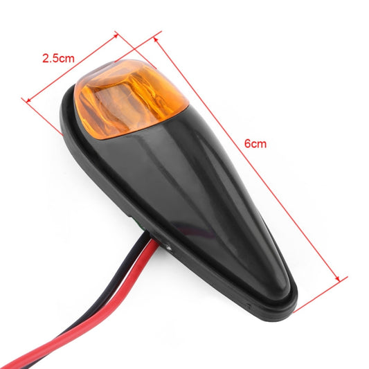 2pcs SL QGD Motorcycle 5W Turn Signal Light, SL QGD (Black), SL QGD (Carbon Fiber Black)