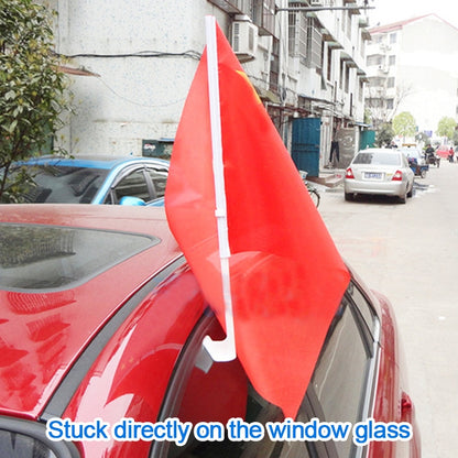 10 PCS 43cm Clip-type Car Window Plastic Flagpole, No Flag, 43cm