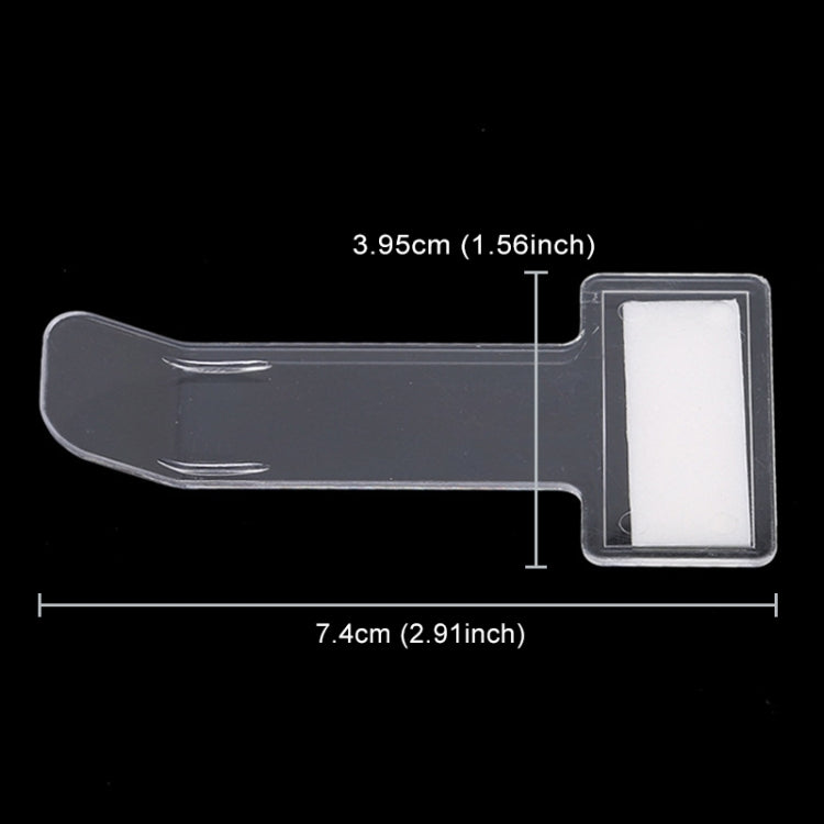 10 PCS Car Plastic Mounted Bill Clip Holder Parking Timing Car Ticket Holder, Plastic Mounted  Clip