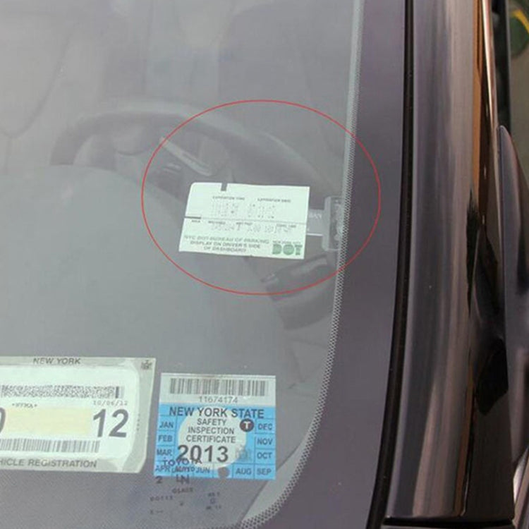 10 PCS Car Plastic Mounted Bill Clip Holder Parking Timing Car Ticket Holder, Plastic Mounted  Clip