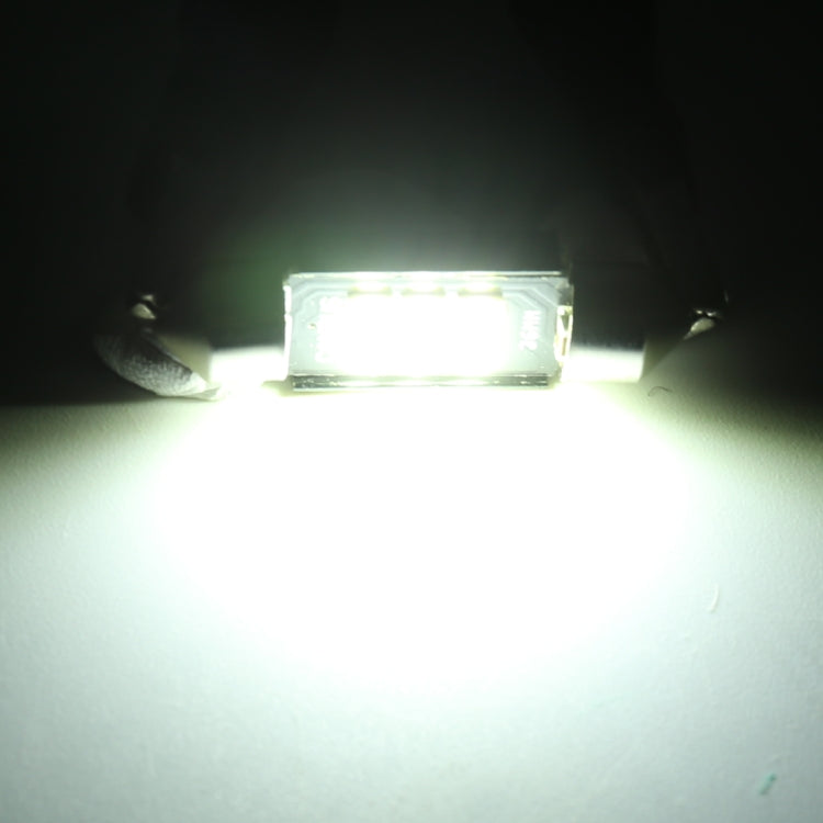 قطعتان 41 مم DC12V / 2.5 واط / 6000 كلفن / 170 لومن 6 مصابيح LED SMD-3030 مصباح قراءة للسيارة، 41 مم