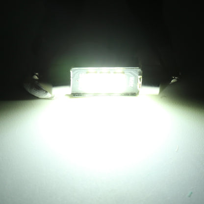 قطعتان 41 مم DC12V / 2.5 واط / 6000 كلفن / 170 لومن 6 مصابيح LED SMD-3030 مصباح قراءة للسيارة، 41 مم