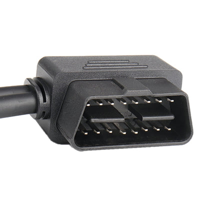 16PIN Car L Shape 90 Degree Connect OBD Diagnostic Extended Cable OBD2 Male to Female Cable, OBD2 Male to Female Cable