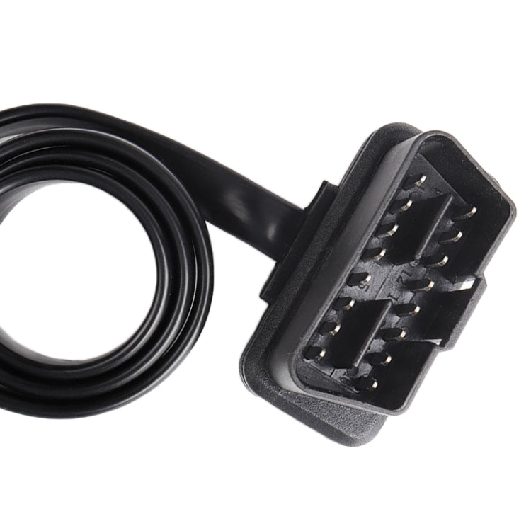 كابل تشخيص OBD رفيع للغاية للسيارة مزود بـ 16 سنًا، كابل OBD2 مزود بمفتاح، 16 سنًا