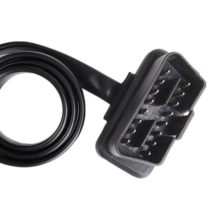 كابل تشخيص OBD رفيع للغاية للسيارة مزود بـ 16 سنًا، كابل OBD2 مزود بمفتاح، 16 سنًا