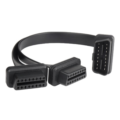 كابل تشخيص OBD ممتد 2 في 1 برأس مستقيم 16 سنًا للسيارة، كابل OBD2 برأس مستقيم
