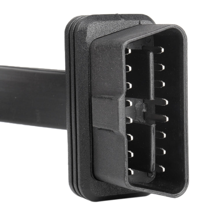 كابل تشخيص OBD ممتد 2 في 1 برأس مستقيم 16 سنًا للسيارة، كابل OBD2 برأس مستقيم