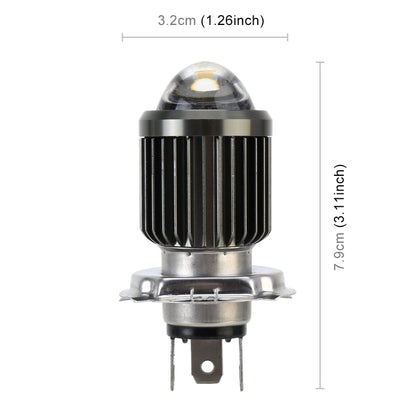 مصابيح أمامية للدراجات النارية ثنائية اللون H4 DC12-80V / 10W / 6000K / 3000K / 800LM مع عدسة عرض، H4