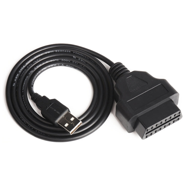 كابل GPS OBD 2 أنثى إلى موصل USB للسيارة، طول الكابل: 1 متر، أنثى إلى USB