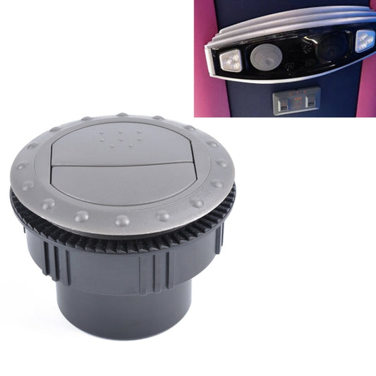 Universal 60mm Round AC Air Outlet Vent for RV Bus Boat Yacht Auto Air Conditioner Vent Replacement Parts Car Accessories, B Style (Grey), B Style (Black)
