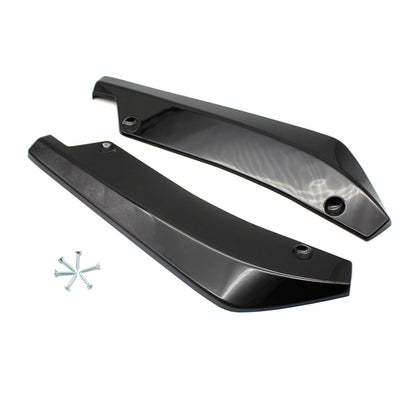 XH-6134 Black Car Universal Modified Rear Spoiler Anti-collision Protector Bar Strip Guard Sticker, Black