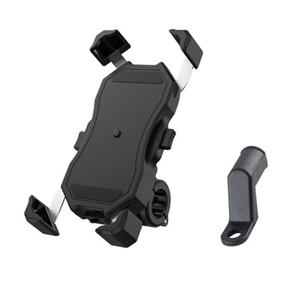 Motorcycle / Bicycle Semi-automatic Contraction Fixing Bracket Phone Holder, Phone Holder