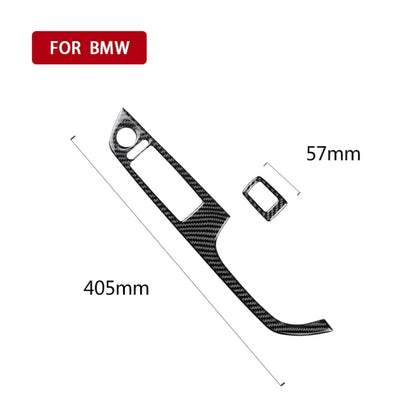 2 in 1 Carbon Fiber Car Right Driving Lifting Panel Decorative Sticker for BMW E92 2005-2012, For BMW