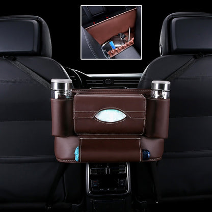 Car Front Seat Hanging Bag Paper Towel / Water Cup Storage Bag, Paper Towel / Water Cup (Brown), Paper Towel / Water Cup (Black), Paper Towel / Water Cup, Paper Towel / Water Cup (Pink), Paper Towel / Water Cup (Beige), Paper Towel / Water Cup (Red)���...