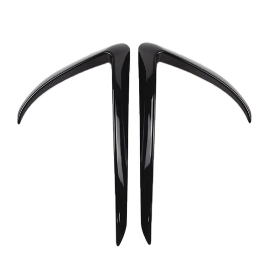 2 PCS Car Lamp Eyebrow Decorative Sticker Fog Lamp Frame for Tesla Model 3, For Tesla Model 3(Black)