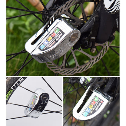 Motorcycles / Bicycle Anti-theft Lock Alarm Disc Brakes Lock with Cable and Bag