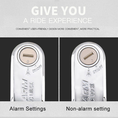 Motorcycles / Bicycle Anti-theft Lock Alarm Disc Brakes Lock with Cable and Bag