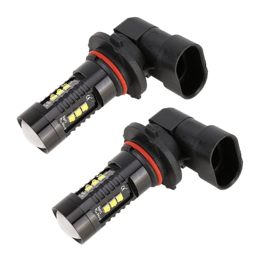 قطعتان من مصابيح الضباب للسيارة 9005 / 9006 DC12V 4.3 واط 6000 كلفن 500 لومن مع 12 مصباح LED SMD-2525، 9005 / 9006