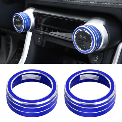 2 PCS Car Aluminum Alloy Air Conditioner Knob Case for Toyota RAV4 / Wildlander, For Toyota RAV4 / Wildlander (Black), For Toyota RAV4 / Wildlander (Blue), For Toyota RAV4 / Wildlander (Red)