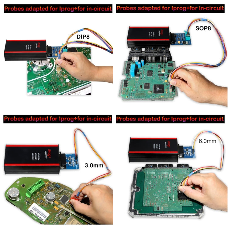 9 in 1 Probes Adapters for Iprog+ and Xprog-m for In-circuit, Probes Adapters