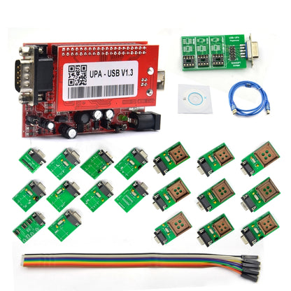 مجموعة كاملة من لوحة EEPROM صغيرة الحجم لبرمجة USB للسيارة UPA V1.3، وضبط رقاقة وحدة التحكم الإلكترونية، ومجموعة كاملة من لوحة UPA V1.3 الصغيرة