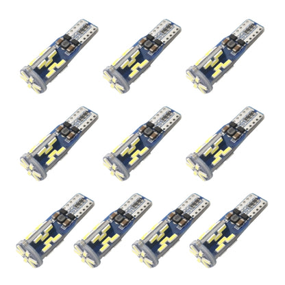 10 قطع T10 DC12V / 3W / 6000K / 180LM أضواء LED لفك تشفير Canbus للسيارة مع 30 مصباح LED SMD-4041، T10 DC12V / 3W