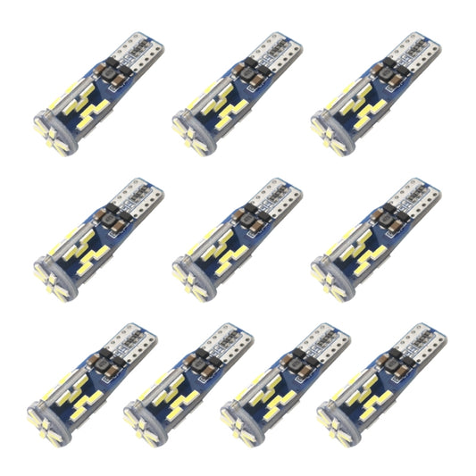 10 قطع T10 DC12V / 3W / 6000K / 180LM أضواء LED لفك تشفير Canbus للسيارة مع 30 مصباح LED SMD-4041، T10 DC12V / 3W