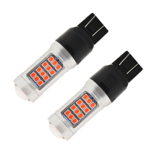 قطعتان من مصابيح فرامل السيارة الوامضة 7443 DC12V / 2.2W مع 42 مصباح LED SMD-2835، 7443 وامض