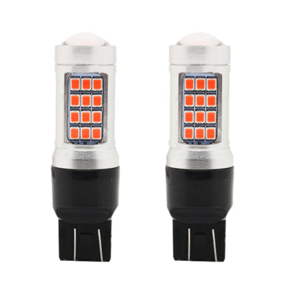 قطعتان من مصابيح فرامل السيارة الوامضة 7443 DC12V / 2.2W مع 42 مصباح LED SMD-2835، 7443 وامض