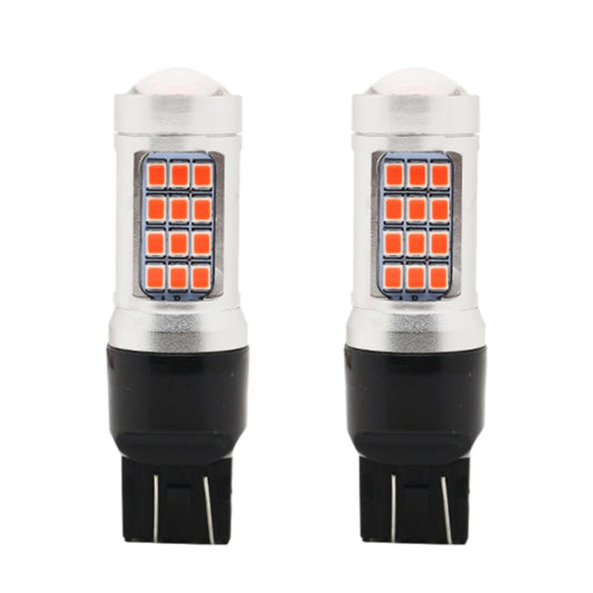 قطعتان من مصابيح فرامل السيارة الوامضة 7443 DC12V / 2.2W مع 42 مصباح LED SMD-2835، 7443 وامض