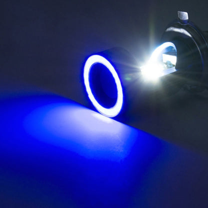 BA20D DC12-80V / 20W / 6000K / 2000LM Motorcycle Headlight with Angel Eyes, BA20D, BA20D (Blue), BA20D (Red)