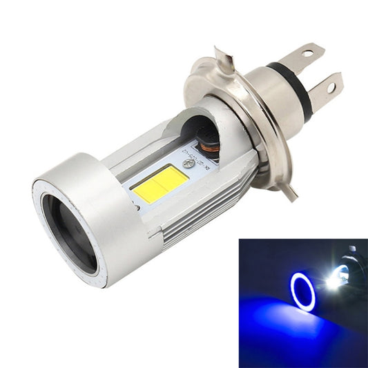H4 DC12-80V / 20W / 6000K / 2000LM Motorcycle Headlight with Angel Eyes, H4, H4 (Blue), H4 (Red)
