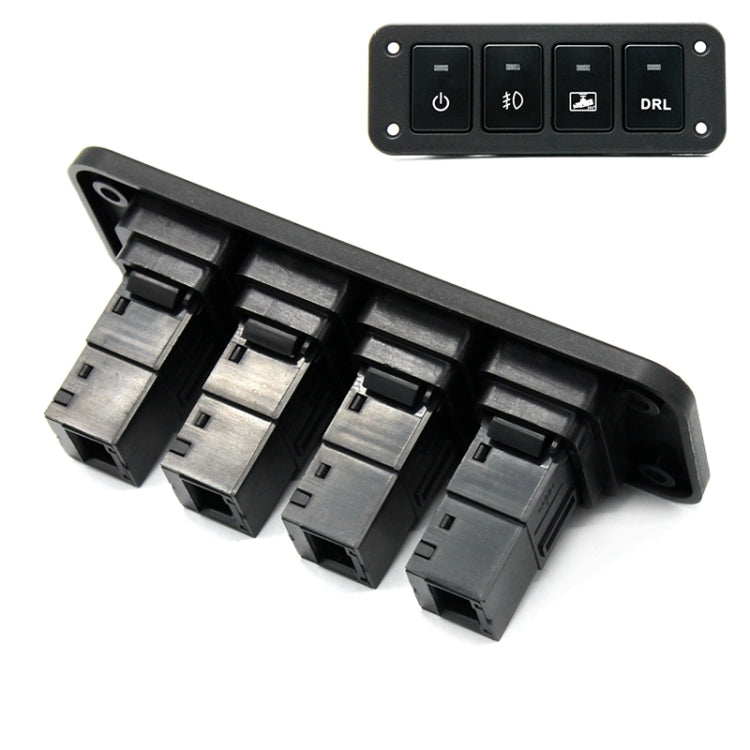 12-24V Car Modified 4-position Switch Panel for Toyota , For Toyota