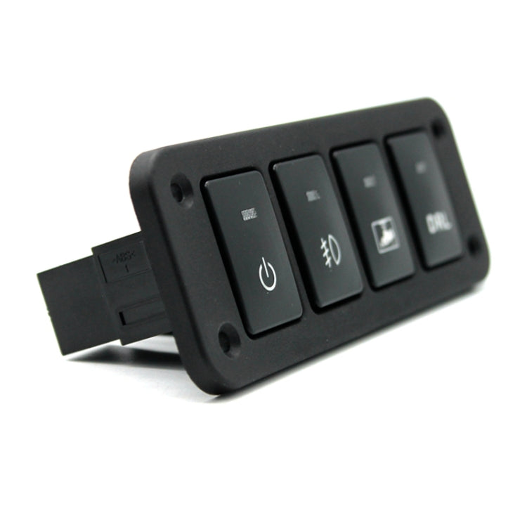 12-24V Car Modified 4-position Switch Panel for Toyota , For Toyota