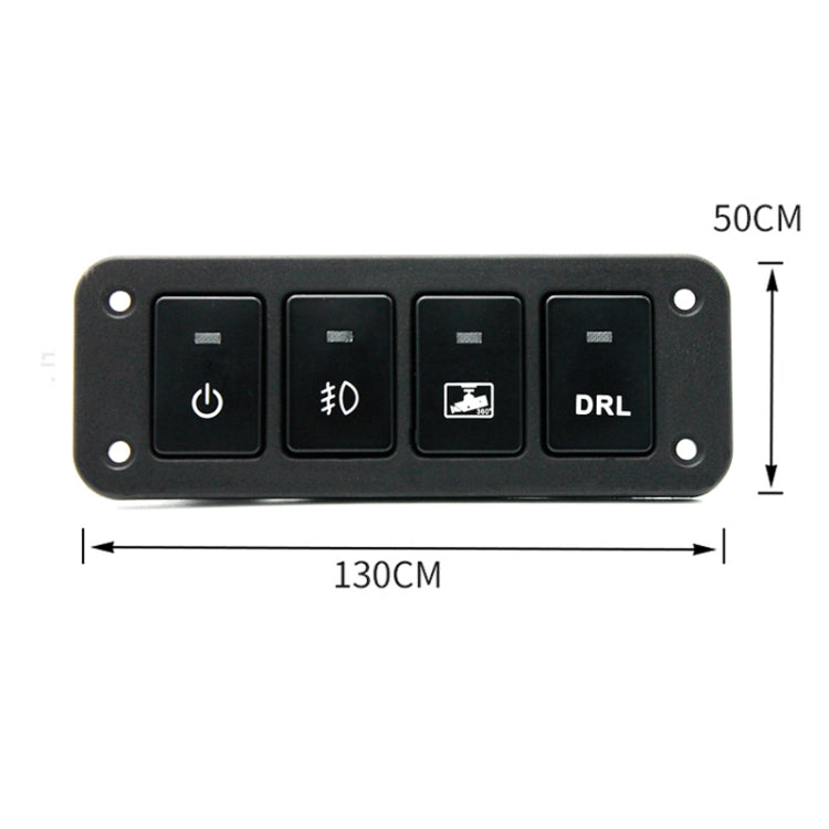 12-24V Car Modified 4-position Switch Panel for Toyota , For Toyota