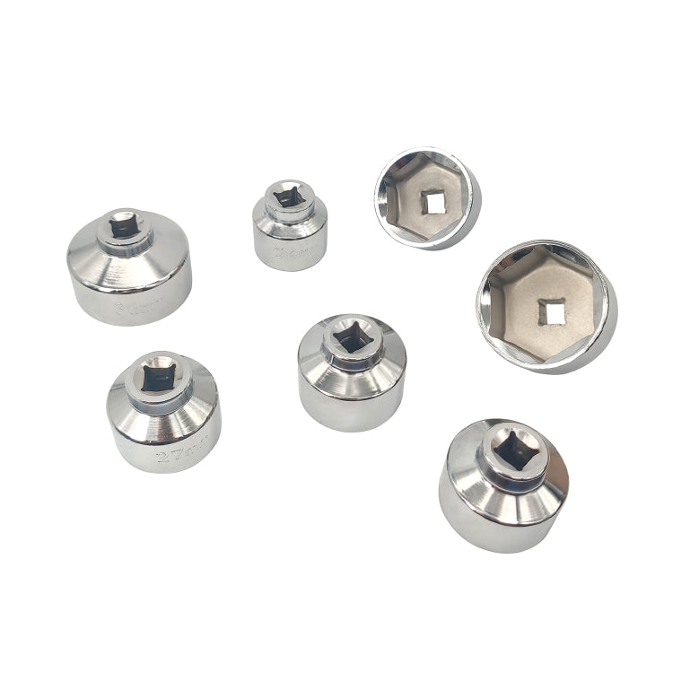 ZK-077 7 in 1 Car Cartridge Housing Oil Filter Cap Wrench Socket Set Tool Kit, ZK-077
