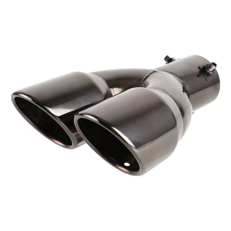Universal Car Styling Stainless Steel Straight Exhaust Tail Muffler Tip Pipe, Inside Diameter: 6cm, Straight Inside Diameter: 6cm (Grey), Straight Inside Diameter: 6cm (Blue), Straight Inside Diameter: 6cm(Silver)