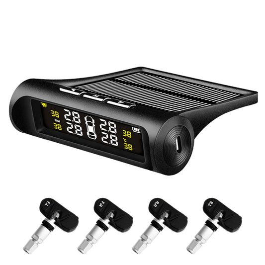 YB-P0248 Universal Car Wireless Solar Built-in TPMS Tire Pressure Monitor Detector, YB-P0248