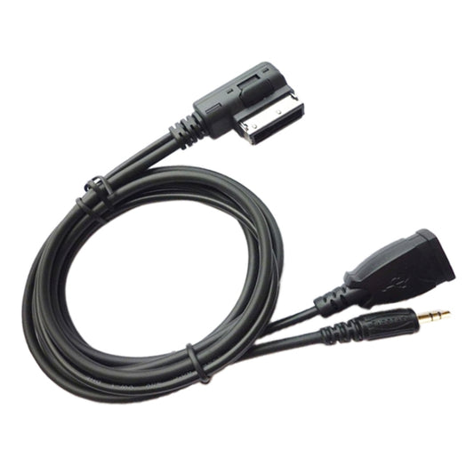 كابل صوت AUX للسيارة AUX + شحن USB + موسيقى محمولة لمرسيدس بنز، لمرسيدس بنز (USB)