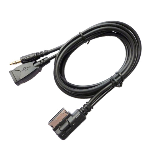 كابل صوت AUX للسيارة AUX + شحن USB + موسيقى محمولة لمرسيدس بنز، لمرسيدس بنز (USB)
