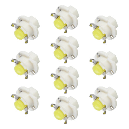 10 PCS B8.4 0.2W DC12V Wedge Instrument Panel COB LED Light Dashboard Gauge Cluster Indicator Lamp Bulb