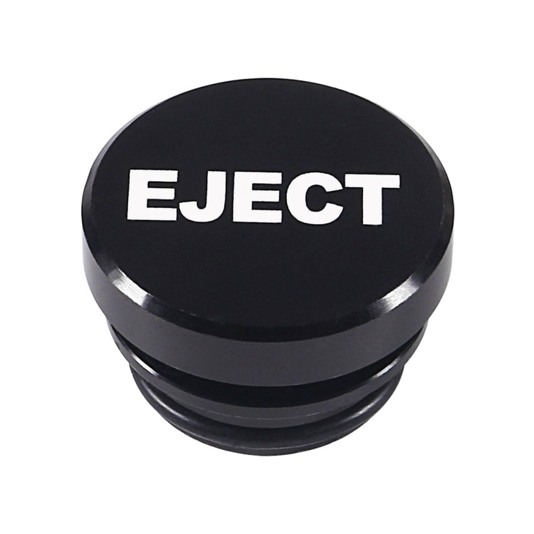 2 PCS Car / Motorcycle EJECT Letter Metal Cigarette Lighter Dust Cover, EJECT (Black), EJECT (Red)