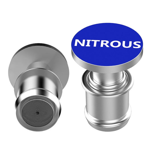 قطعتان 12 فولت للسيارة/الدراجة النارية، ولاعة سجائر معدنية عليها حرف NITROUS، NITROUS