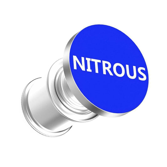 قطعتان 12 فولت للسيارة/الدراجة النارية، ولاعة سجائر معدنية عليها حرف NITROUS، NITROUS