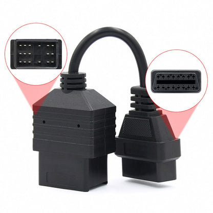 17Pin to 16Pin Car OBD2 Conversion Cable OBDII Diagnostic Adapter Cable for Toyota, For Toyota